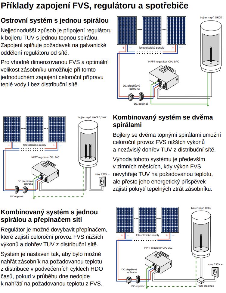 regulator zapojení